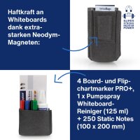 magnetoplan Stifteköcher magnetoTray, medium, grau