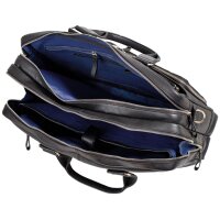 Alassio Sacoche porte-documents CAMPO, en cuir, noir