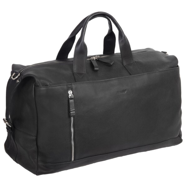 Alassio Sac de voyage Weekender TORO, en cuir, noir