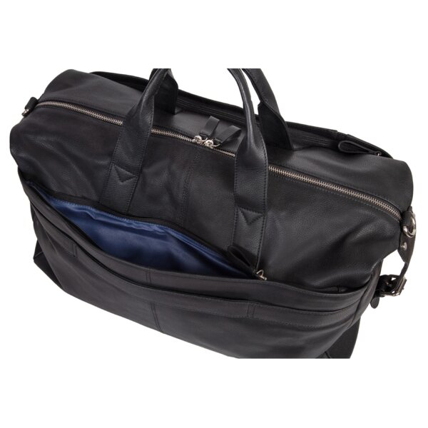 Alassio Sac de voyage Weekender TORO, en cuir, noir