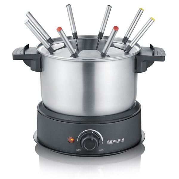 SEVERIN Fondue FO 2470, Edelstahl schwarz