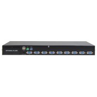 DIGITUS Commutateur USB-PS/2 Combo-KVM, 8 ports, noir