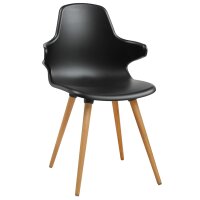 Topstar Besucherstuhl "T 2020", schwarz buche