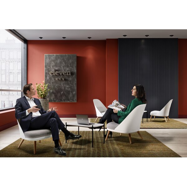 PAPERFLOW Beistelltisch MEET, (B)750 x (T)500 mm, weiss