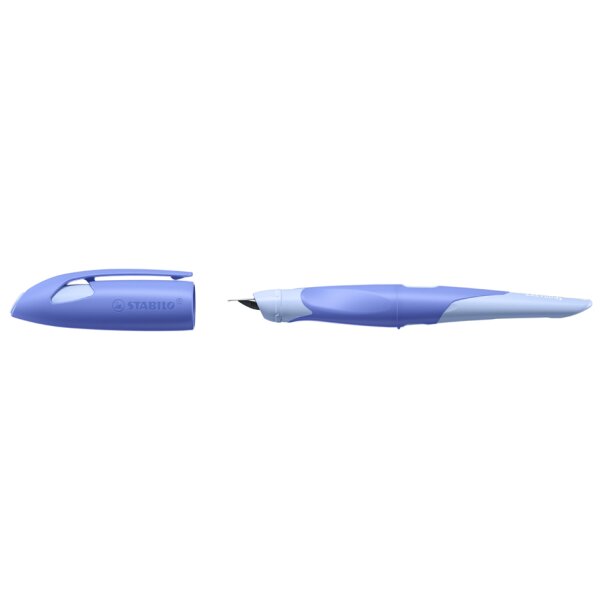 STABILO Stylo plume EASYbirdy R Pastel Edition, bleu/azur