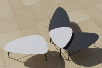 PAPERFLOW Table dappoint LAZY, (L)930 x (P)500 mm, noir