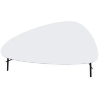 PAPERFLOW Table dappoint LAZY, (L)930 x (P)500 mm, blanc