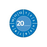 AVERY Zweckform Plaquette de contrôle, 20xx à inscrire,jaune