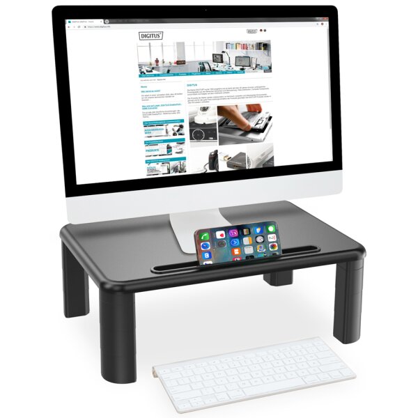 DIGITUS Réhausseur décran, noir