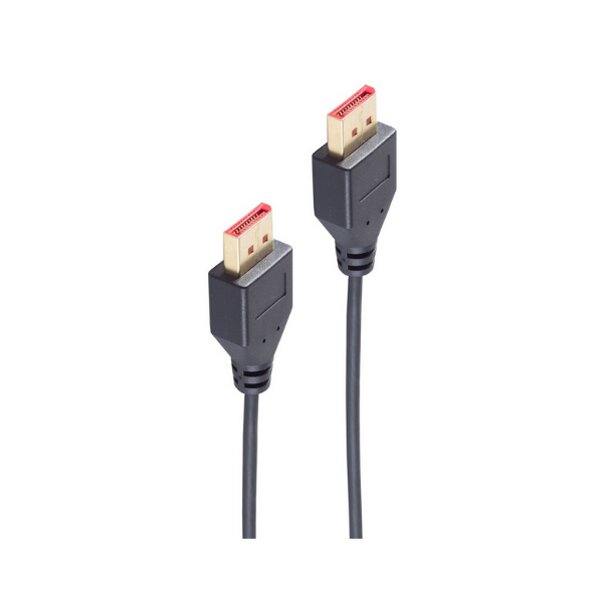 shiverpeaks BASIC-S DisplayPort 1.4 Kabel, slim, schwarz