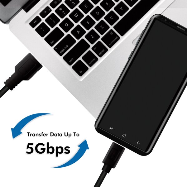 LogiLink C&acirc;ble USB 3.2, USB-A - USB-C, 0,15 m, noir