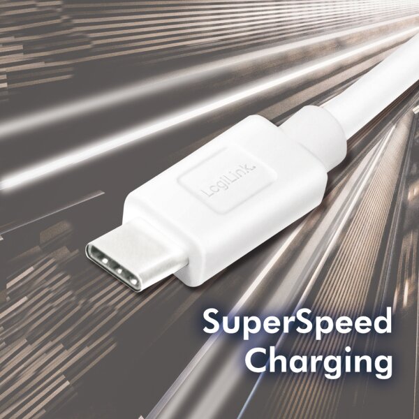 LogiLink C&acirc;ble USB 3.2, USB-A - USB-C, 0,15 m, noir