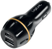 LogiLink Chargeur USB pour voiture, 2 ports