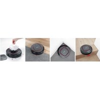 SEVERIN Aspirateur robot Chill RB 7025, noir/rouge