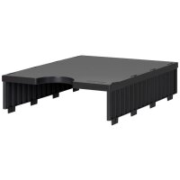 styro Unité dextension styrodoc uno, 2 compartiments, noir/