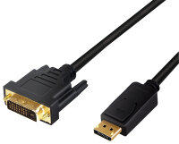 LogiLink DisplayPort - DVI Adapterkabel, schwarz, 3,0 m
