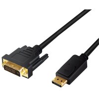 LogiLink Cordon convertisseur DisplayPort - DVI, 3,0 m, noir