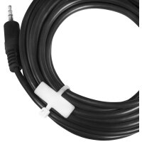 LogiLink Attache-câbles avec champ dinscription, blanc