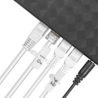 LogiLink Attache-câbles avec champ dinscription, blanc