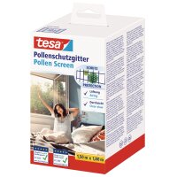 tesa Pollenschutzgitter für Fenster, 1,50 m x 1,30 m