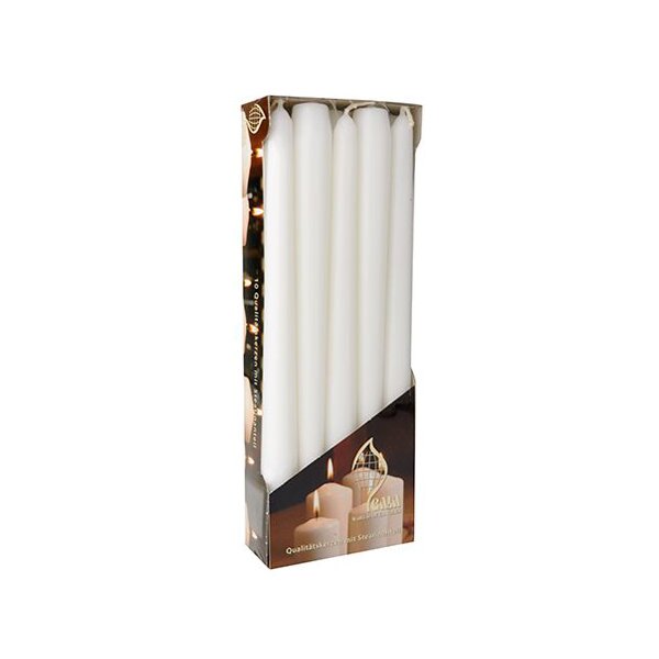 FLAVOUR by Gala Leuchterkerzen, 20 mm, creme, 10er Pack