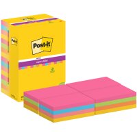 Post-it Haftnotizen super sticky notes, 127 x 76 mm, farbig