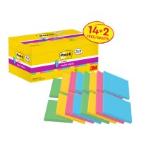 Post-it Haftnotizen super sticky z-notes, 76 x 76 mm, 20+4