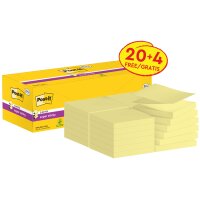 Post-it Bloc-note super sticky z-notes, 76 x 76 mm, 20+4