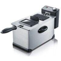 SEVERIN Friteuse électrique FR 3431, acier inoxydable/noir