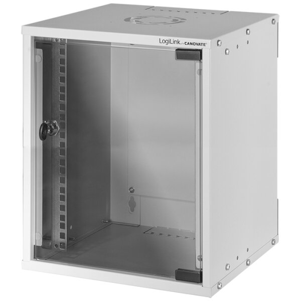 LogiLink Coffret mural 10 SoHo, monté, 6U, gris