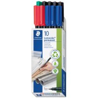 STAEDTLER Lumocolor Permanent-Marker 318F, 10er Schachtel