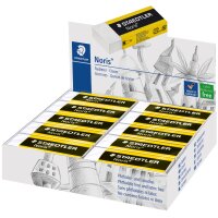 STAEDTLER Gomme plastique Noris, blanc, présentoir...