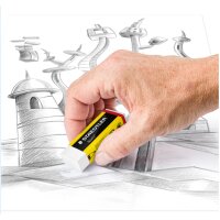 STAEDTLER Gomme plastique Noris, blanc, présentoir...