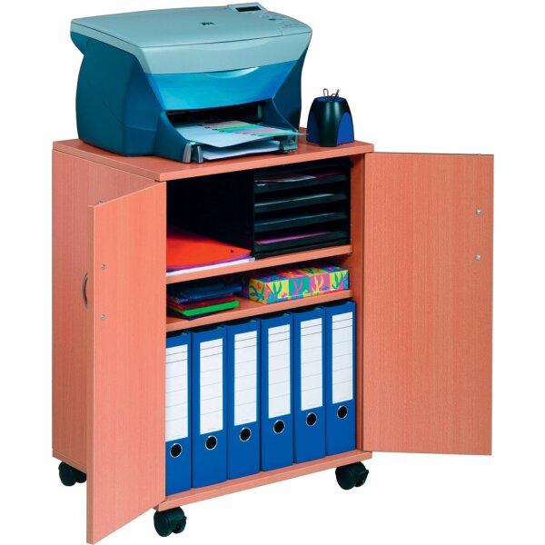 DURABLE Bürowagen "74 53", geschlossen, 3 Fächer, weiss