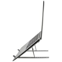 LogiLink Notebook-Ständer, zusammenklappbar, silber