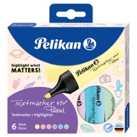 Pelikan Textmarker 490 Pastel, 6er Etui, farbig sortiert