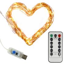 Clauss LED-Mini-Lichterkette, USB-Anschluss &...