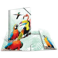 HERMA Chemise à élastiques Animaux exotiques, A4, girafes