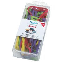 Läufer Elastiques en X dans un carton - 500 g, 100 x 11 mm,