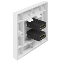 LogiLink Anschlussdose, HDMI Kupplung - HDMI Kupplung, weiss