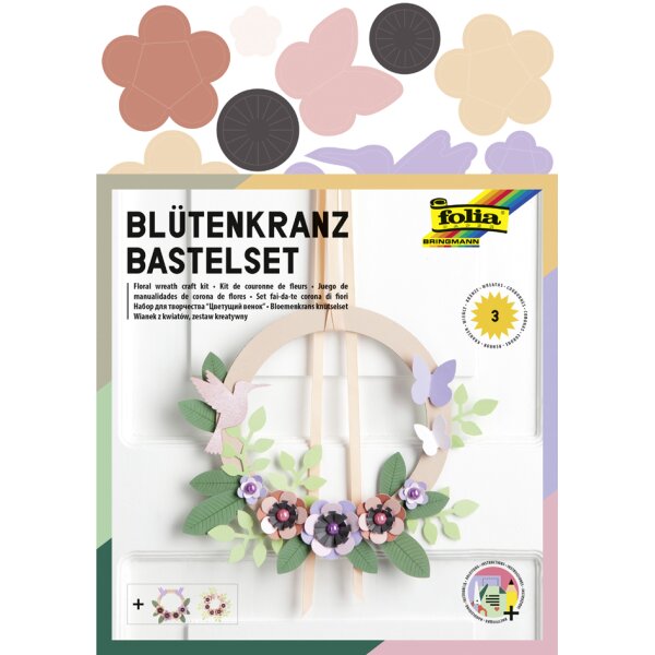 folia Kit de couronne de fleurs, pour 3 couronnes