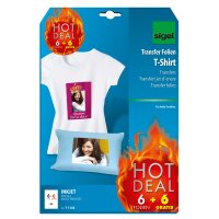 sigel T-Shirt Inkjet-Transfer-Folien, für helle...