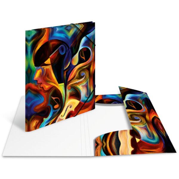 HERMA Eckspannermappe "Artline", PP, DIN A3, Music