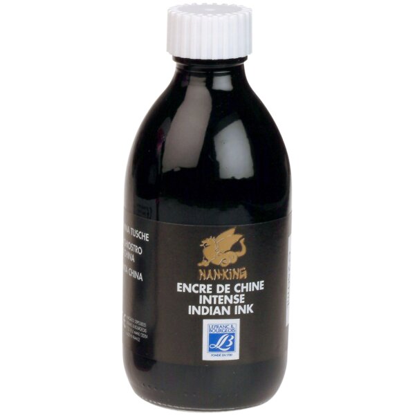 LEFRANC BOURGEOIS Encre de Chine Nan-King, 14 ml, noir