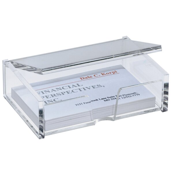 sigel Boîte pr. cartes de visite, plastique dur, transparent