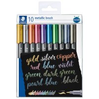 STAEDTLER Pinselstift metallic brush, 10er Etui