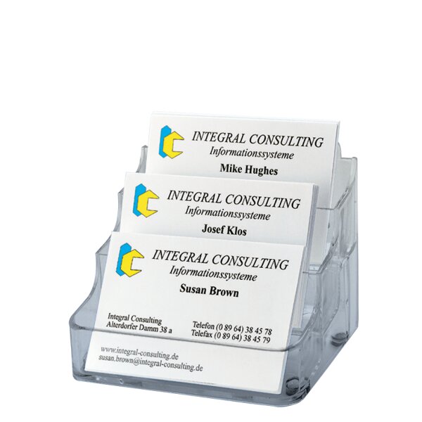 sigel Visitenkarten-Aufsteller, Hartplastik, mit 1 Fach