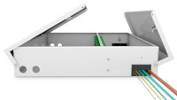 DIGITUS LWL-Spleissbox Unibox zur Wandmontage, Medium, grau