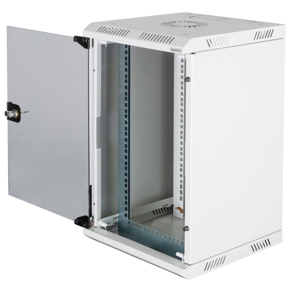 DIGITUS Coffret mural combiné 10/19, IP20, gris (RAL7035)