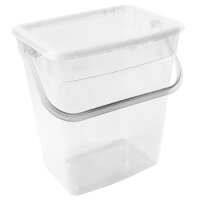 plast team Boîte à lessive, 10 litres, gris...